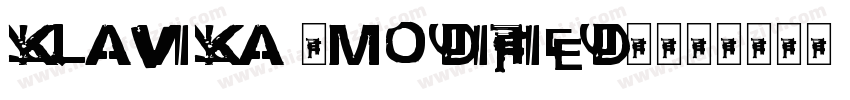 Klavika (Modified)字体转换
